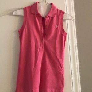 Lilly Pulitzer pink polo tank